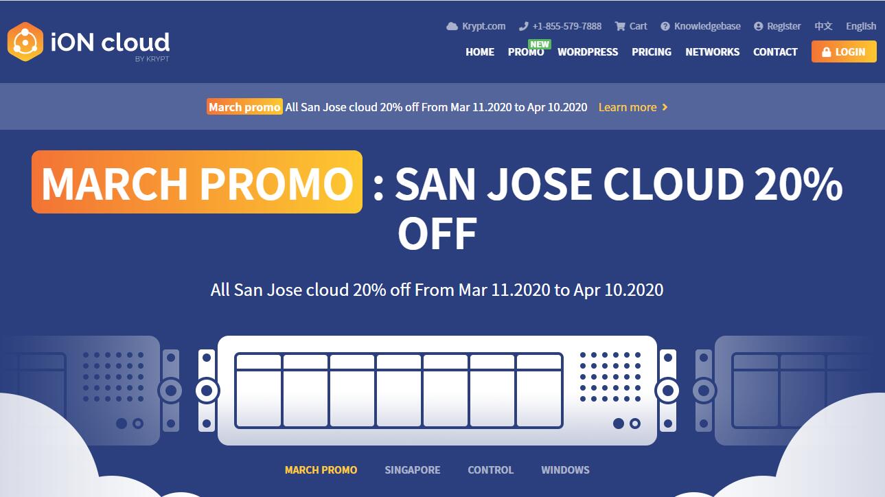 iON美国VPS圣何塞机房8折优惠促销 - Windows及CN2 GIA线路支持