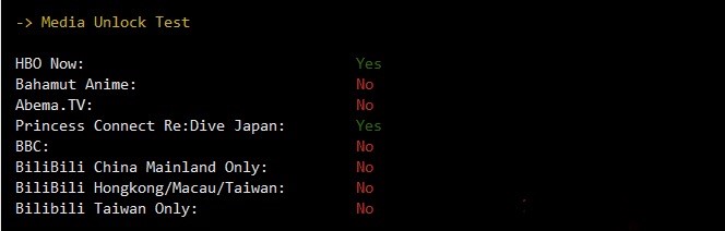 桔子VPSHBO等媒体是否可用测试