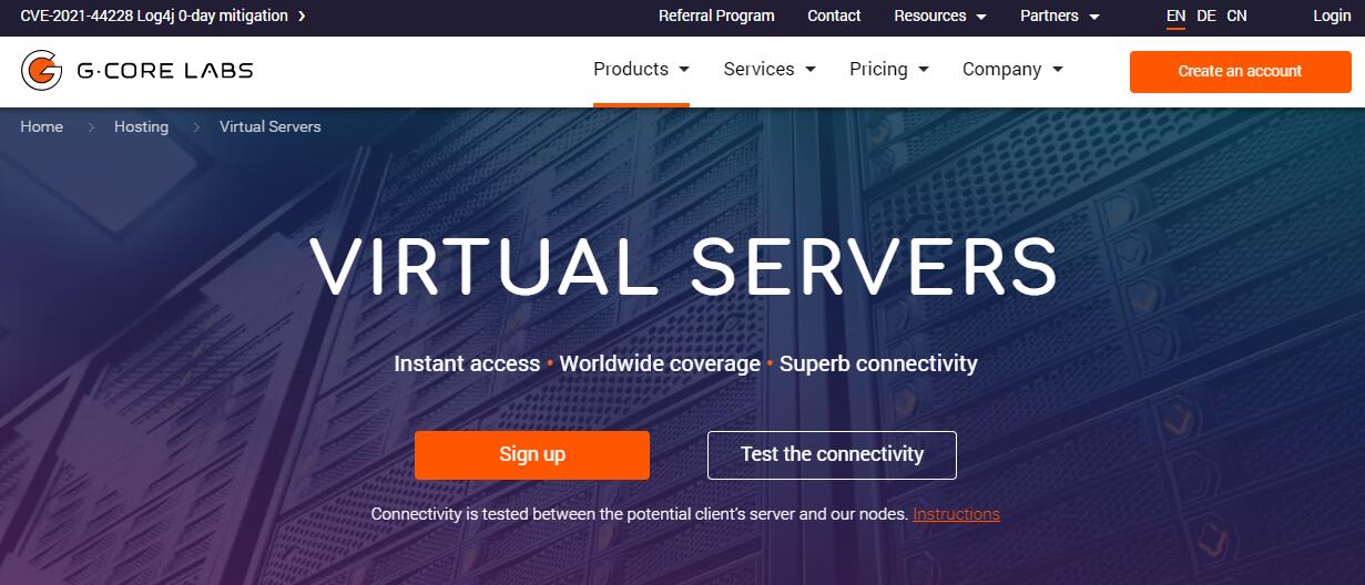 gcorelabs香港VPS测评介绍