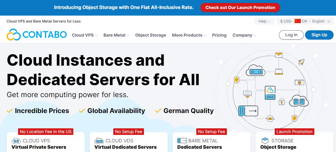 外贸独立站海外VPS云服务器 - Contabo