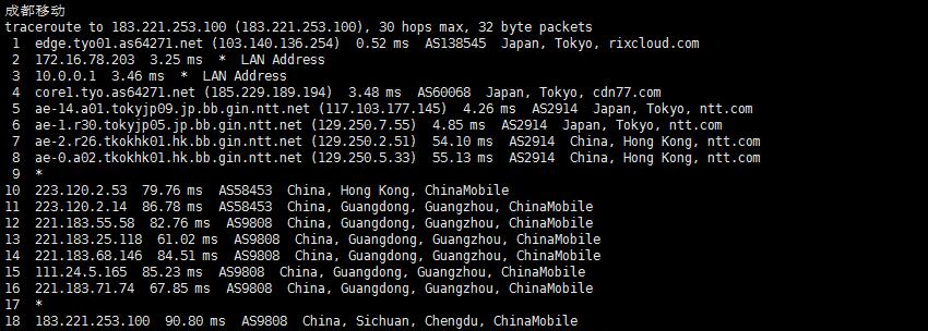 彼得巧 (PQS) ：日本VPS测评 - CN2原生IP