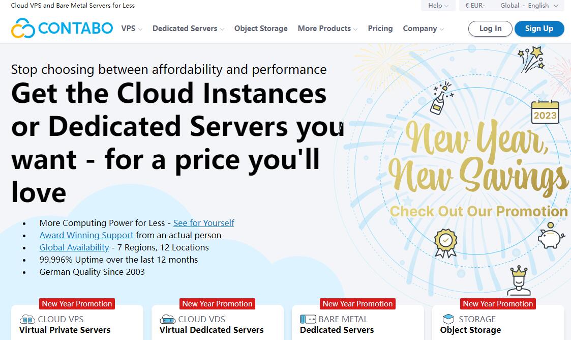 欧洲VPS推荐 - Contabo