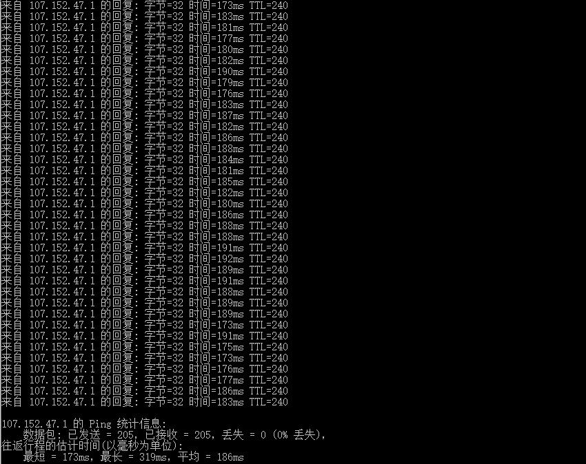 CLOUDFANATIC美国VPS测评 - 本地Ping延迟测试