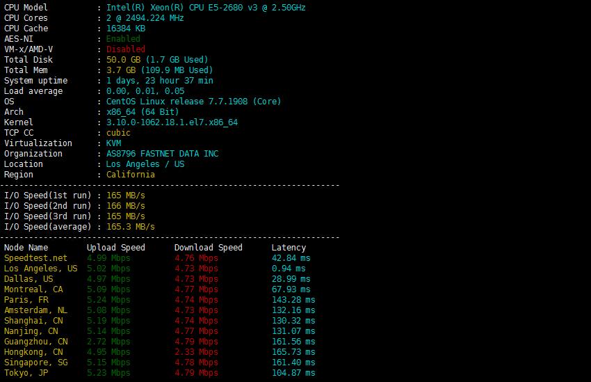 Jtti美国VPS测评 - 性能和速度
