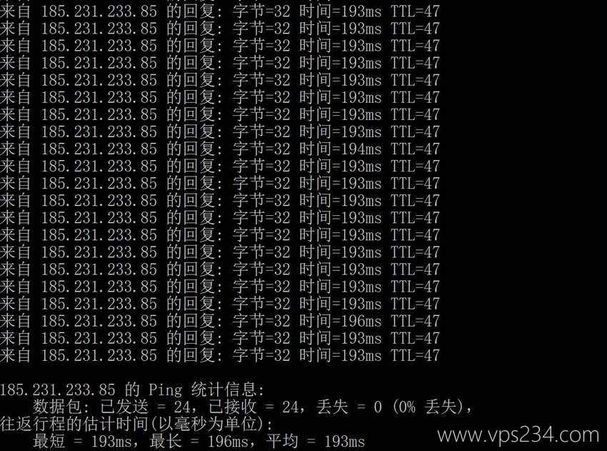 HostWebis葡萄牙VPS测评 - 本地Ping平均延迟测试