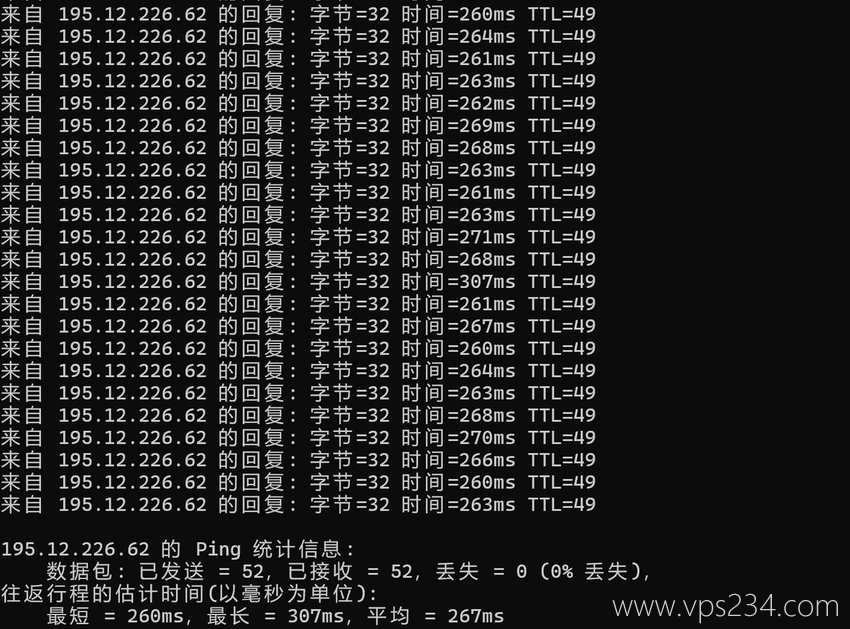 Lightlayer德国VPS测评-本地Ping平均延迟测试