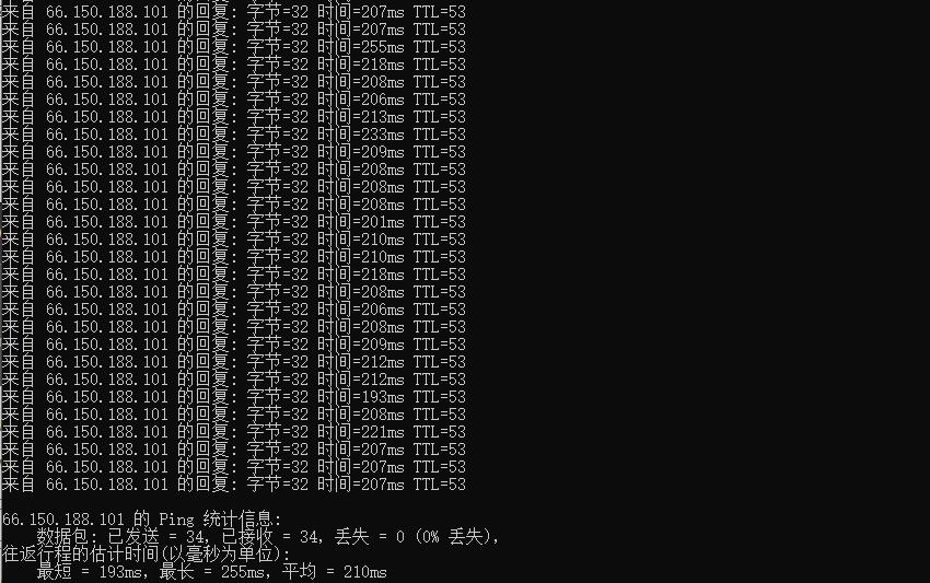 GoManilaHost美国VPS测评 - 本地Ping平均延迟测试