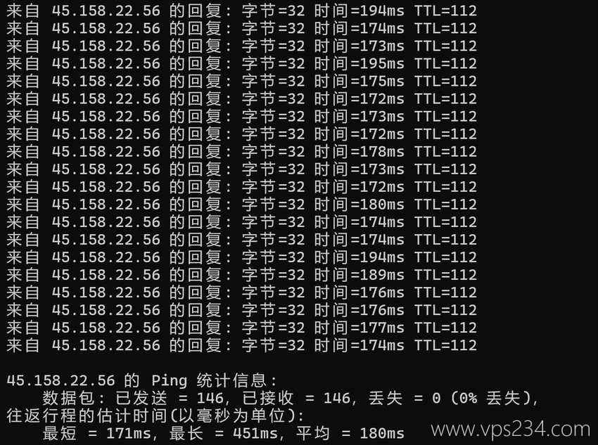 CSTserver美国裸金属服务器测评-本地Ping平均延迟测试