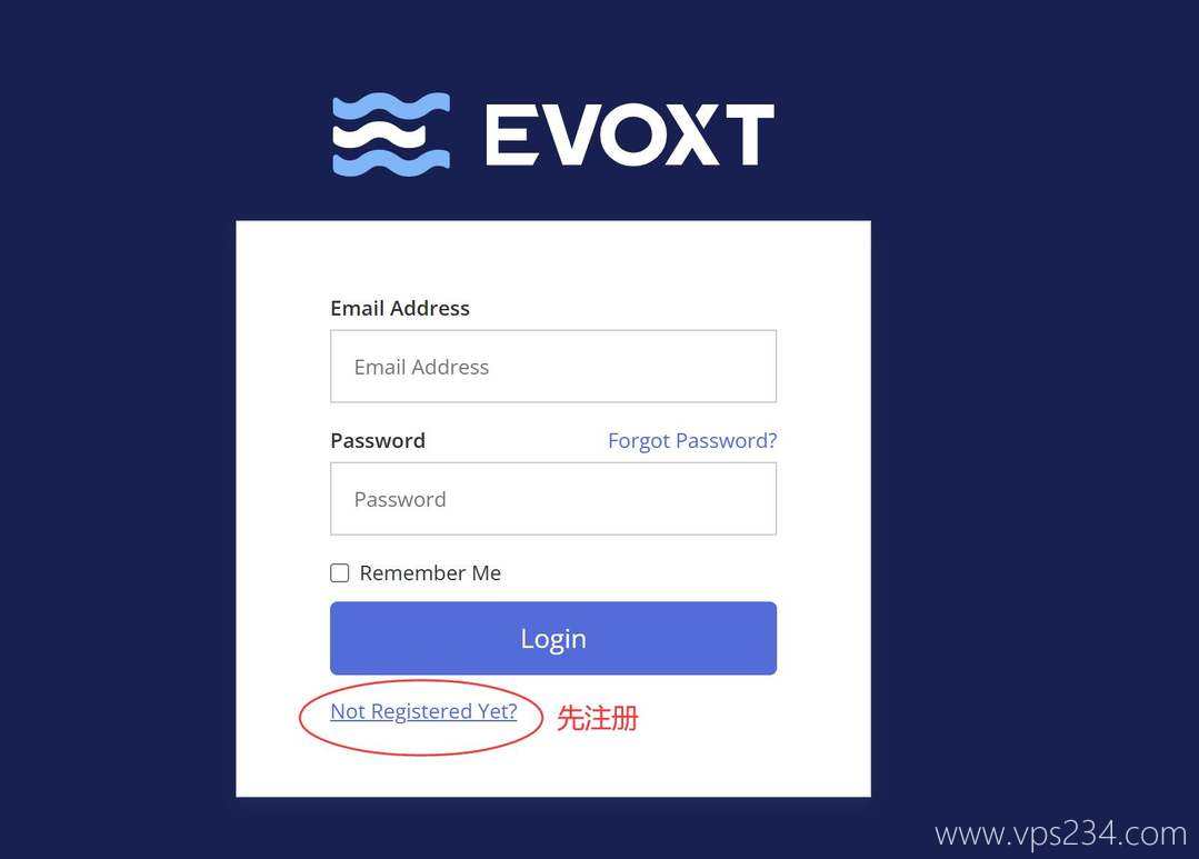 Evoxt马来西亚VPS购买教程 - 账号注册