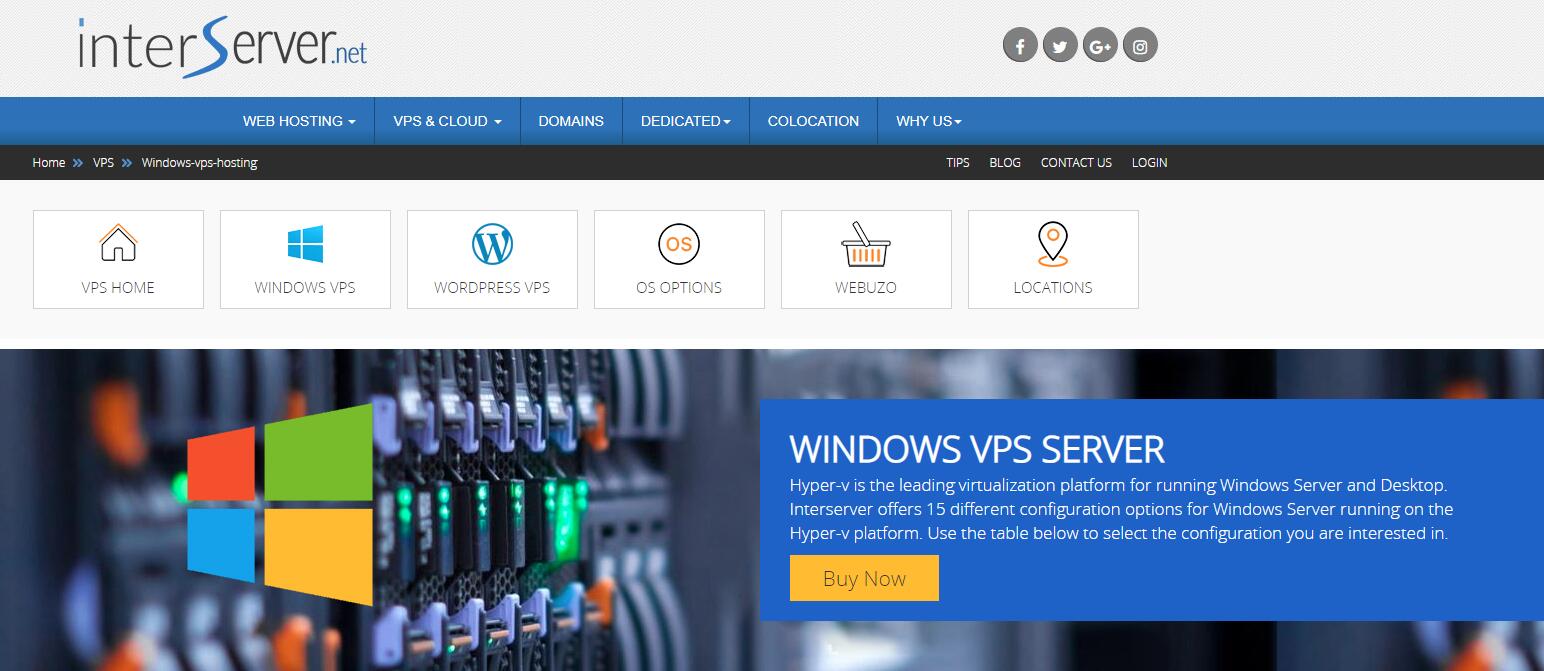 美国 Windows VPS - InterServer