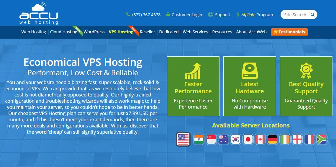 稳定速度快澳大利亚VPS AccuWebHosting 推荐