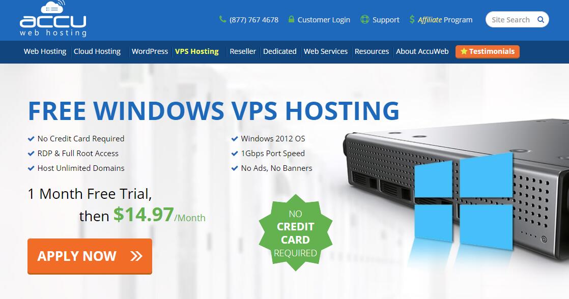 国外免费VPS AccuWebHosting 推荐