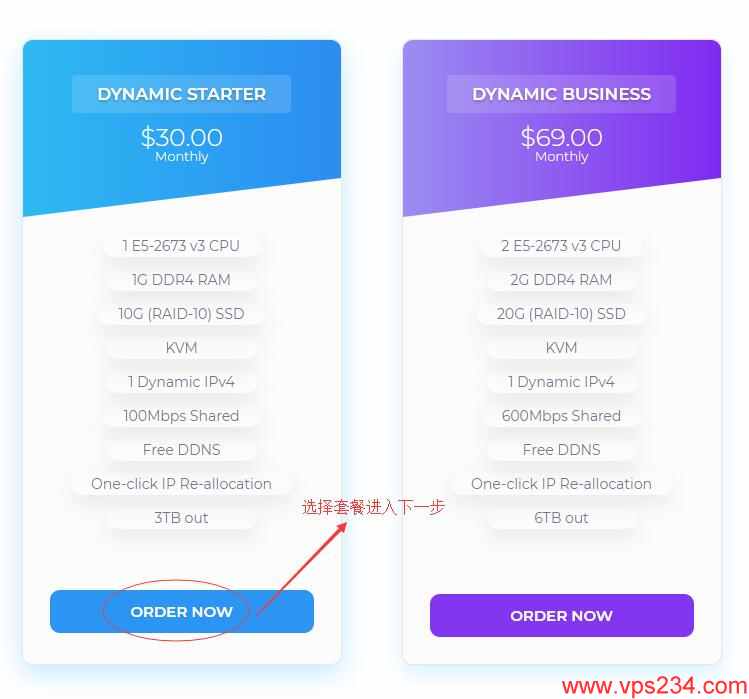 台湾动态VPS MoonVM新手购买教程 - 套餐选择