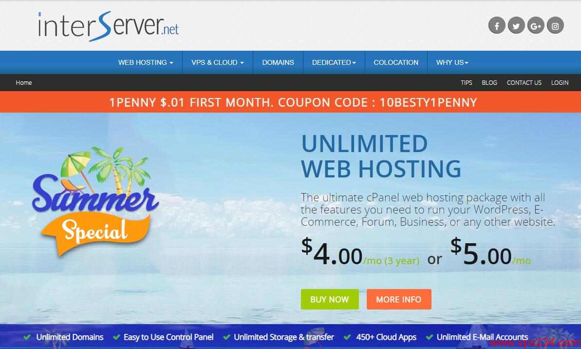 高性能美国VPS Interserver 强烈推荐