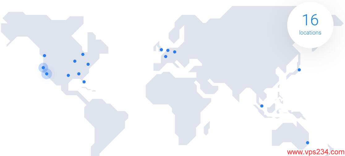 Vultr 数据中心分布图