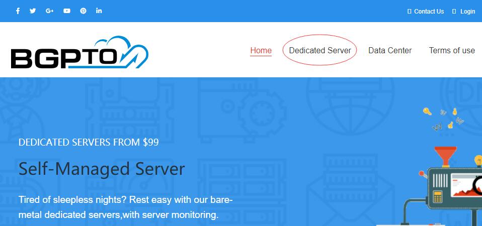 BGPTO香港独立服务器购买 - 首页菜单选择