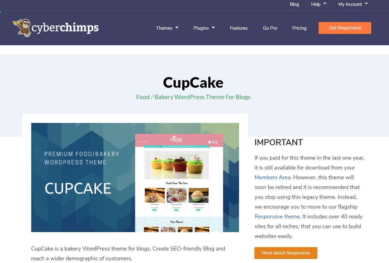 WooCommerce主题 - Cupcake