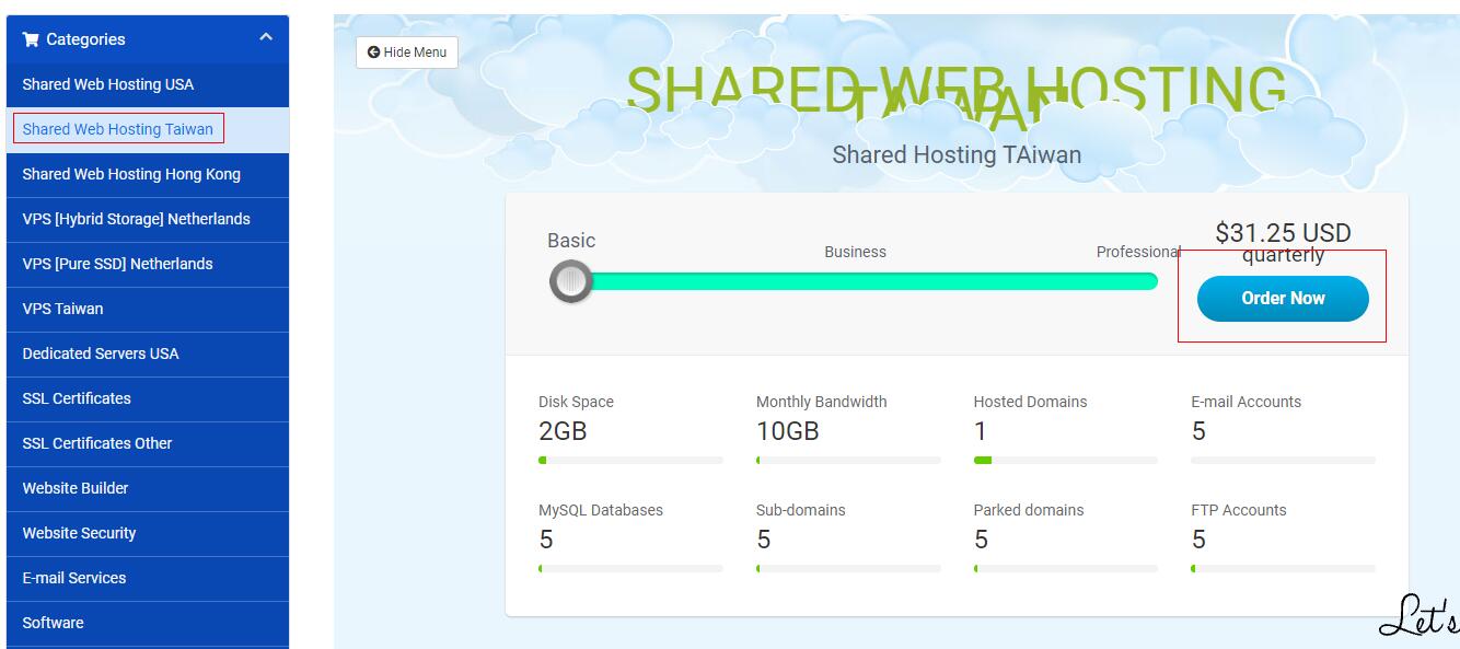 TaiwanWebHosting台湾虚拟主机购买