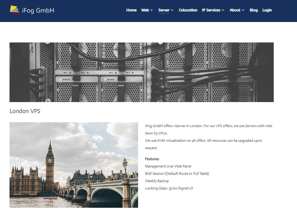 iFog GmbH英国VPS怎么样测评介绍