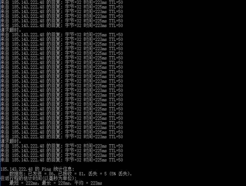 justhost.asia法国VPS测评 - 本地Ping延迟效果