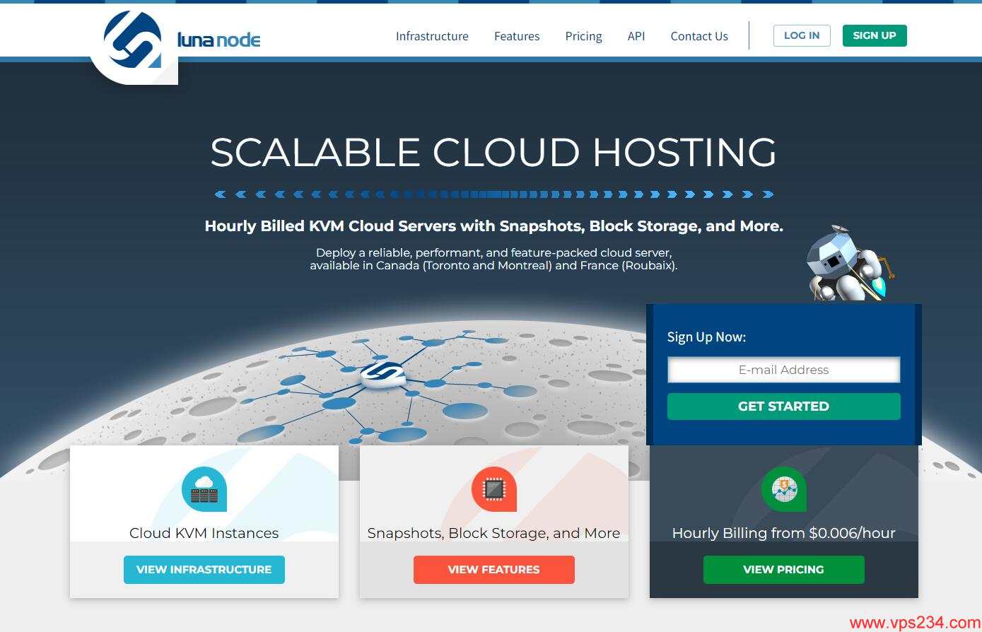 LunaNode法国VPS测评 - 按小时付费 - 动态IP