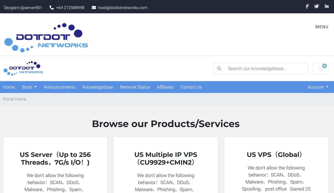 Dotdotnetworks：美国独立服务器-多IP站群-优化线路