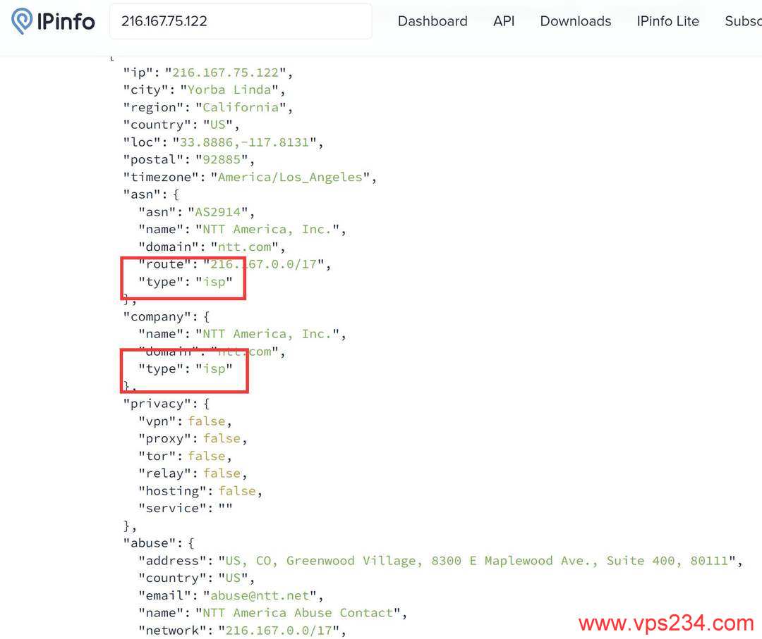 莱卡云美国家宽VPS网络测试-ISP类型IP测试