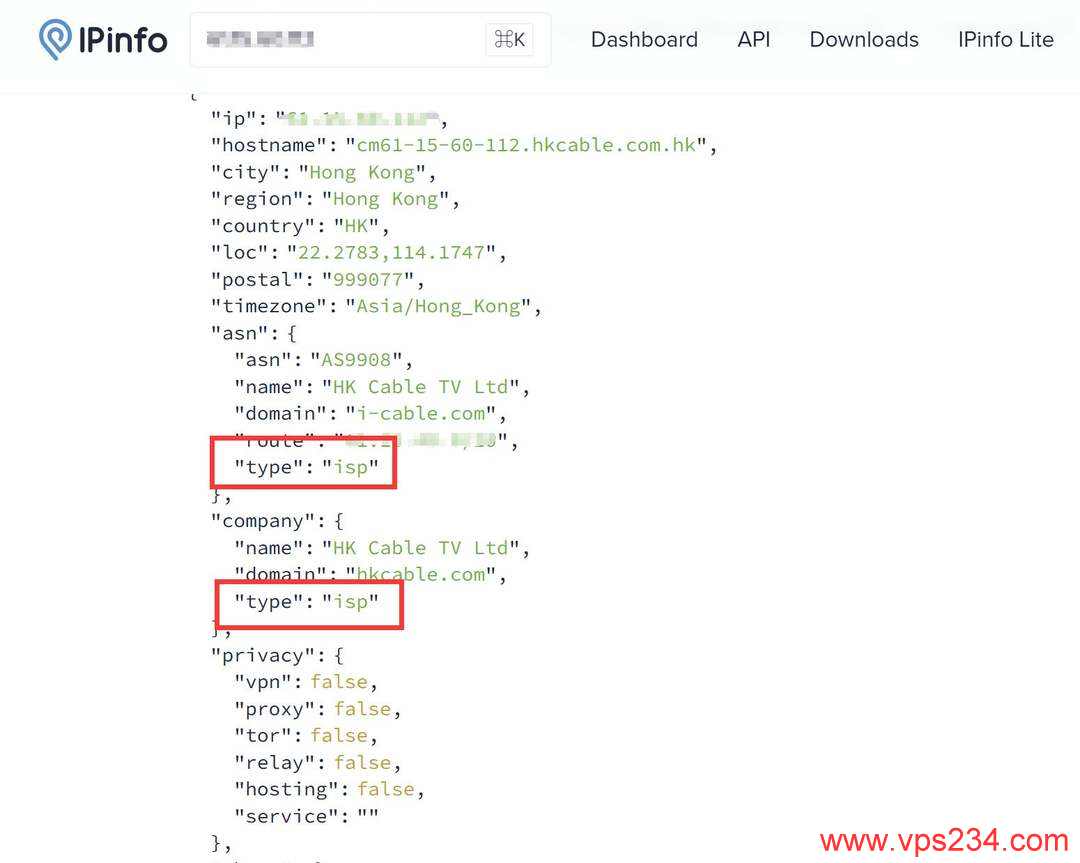 丽萨主机双ISP住宅IP香港家宽VPS网络测试-ISP类型测试