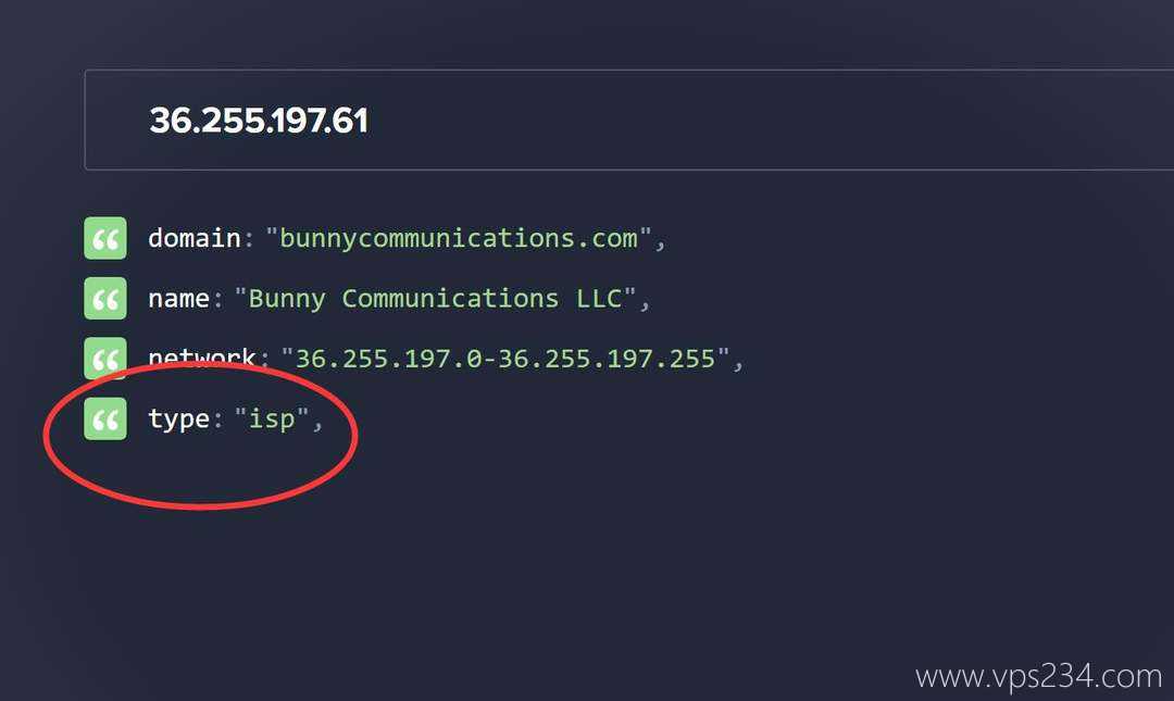 UCloud印度家宽VPS网络测试-IP的Company类型