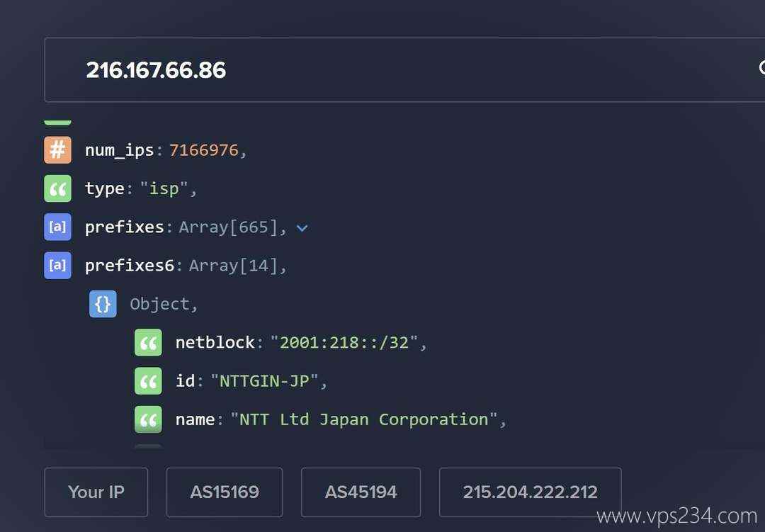 丽萨主机美国家宽VPS网络测试-IP的ASN类型