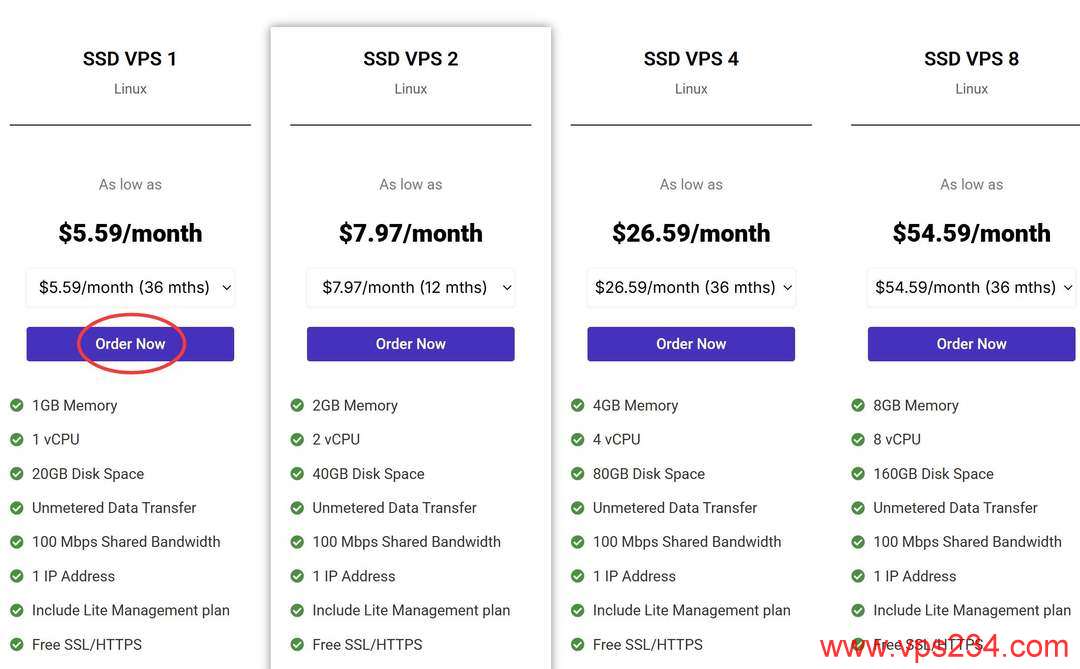Server Gigabit马来西亚VPS购买教程-套餐选择