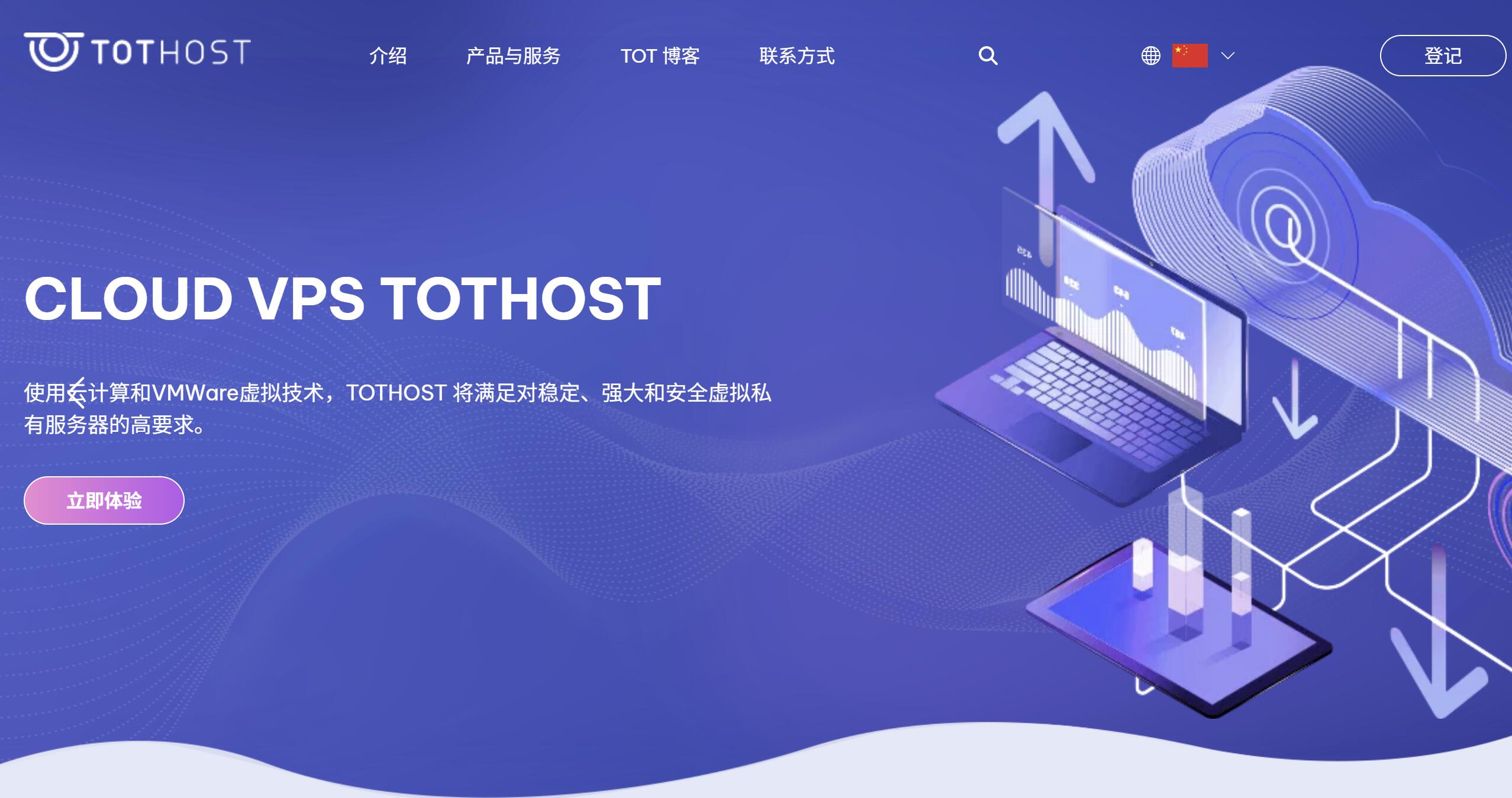 TotHost 官网图片