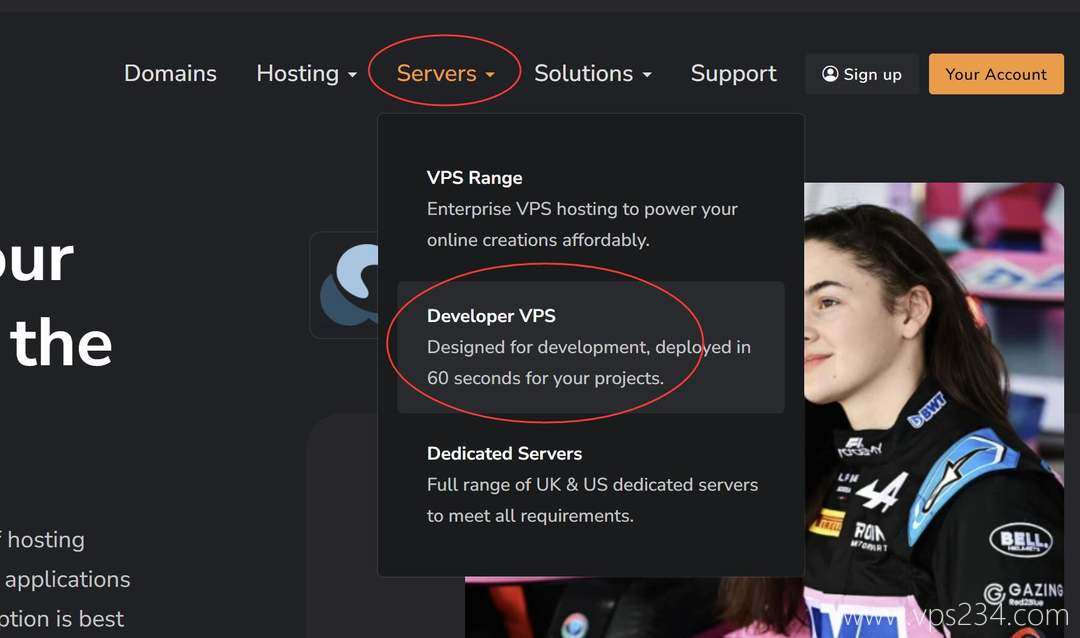 HostMedia英国VPS购买教程-首页入口