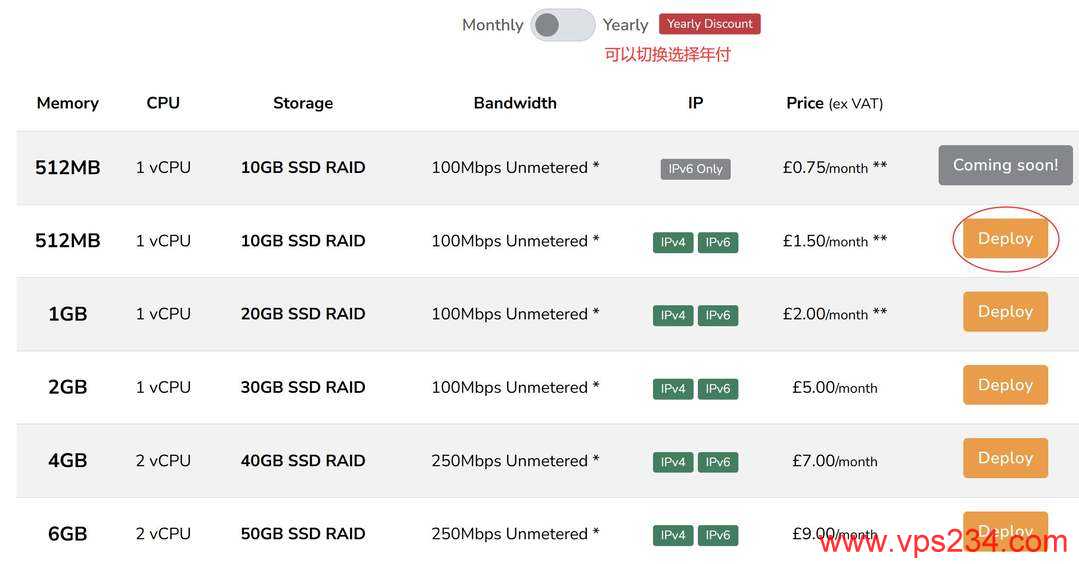 HostMedia英国VPS购买教程-套餐选择
