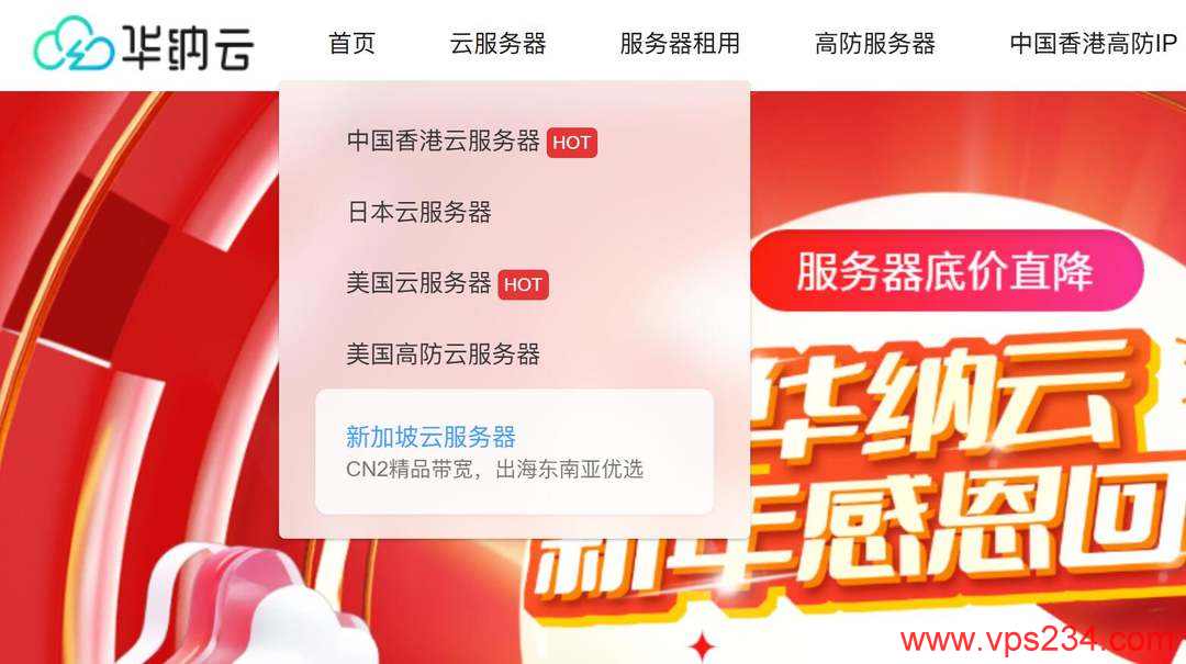 华纳云新加坡VPS购买教程-产品选择