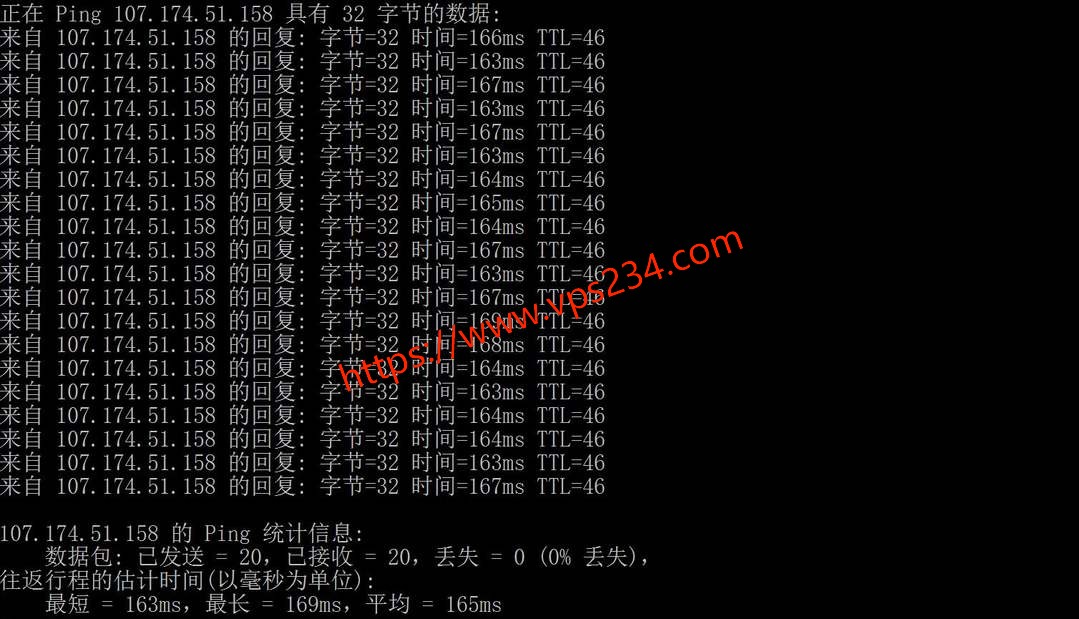 Racknerd美国VPS网络测试-本地Ping平均延迟