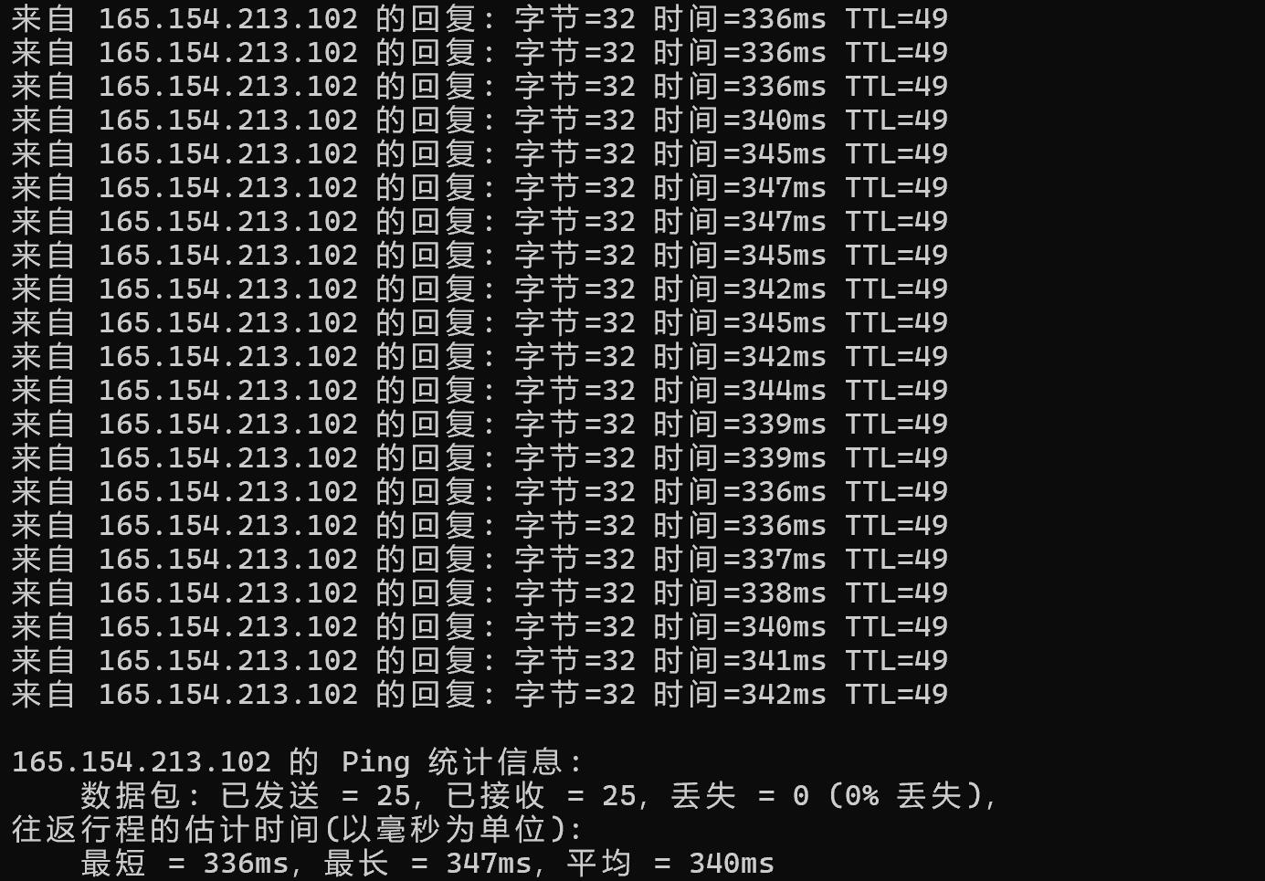 SurferCloud巴西VPS网络测试-本地Ping平均延迟