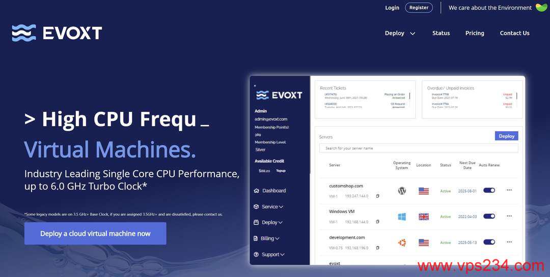 法国VPS推荐-Evoxt