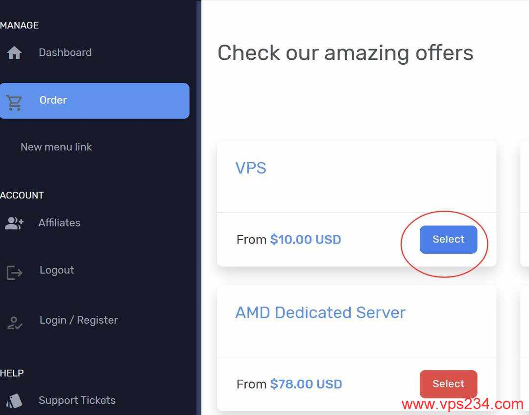 Serverwala墨西哥VPS购买教程-产品选择