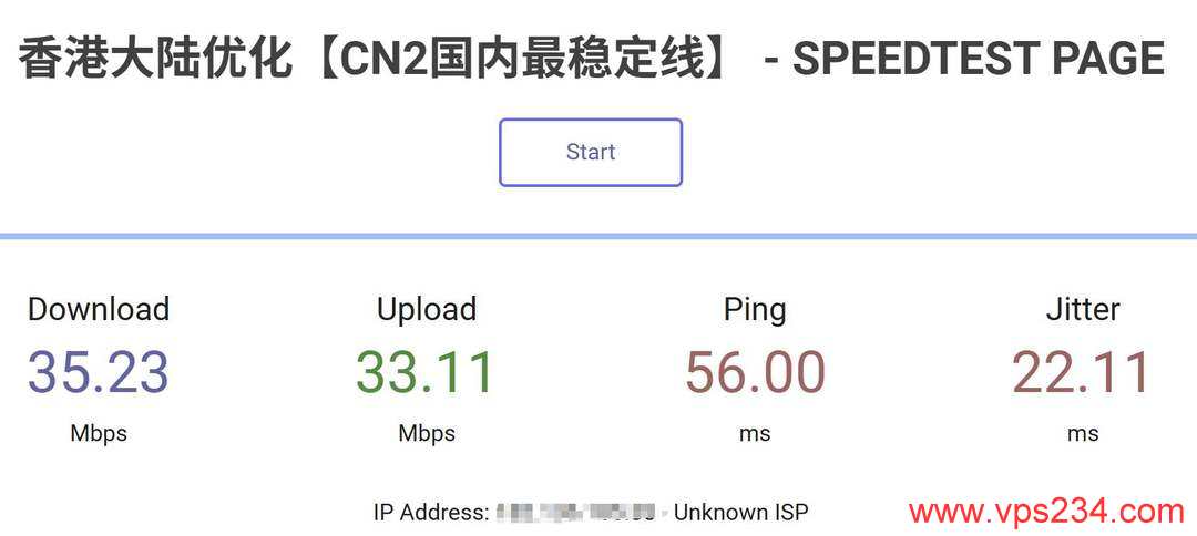 LOCVPS精品线路香港VPS网络测试-上传下载速度