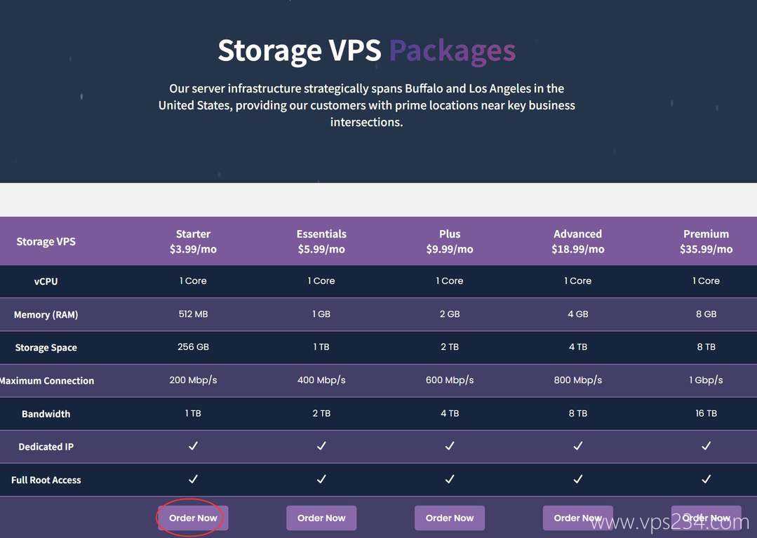 DediRock美国大硬盘VPS购买教程-套餐选择