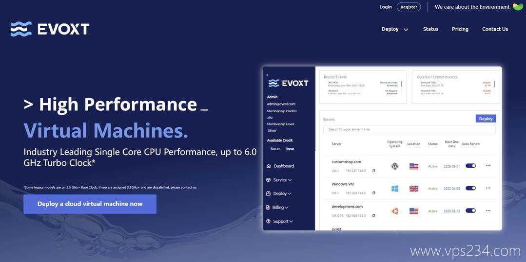 马来西亚VPS推荐-Evoxt