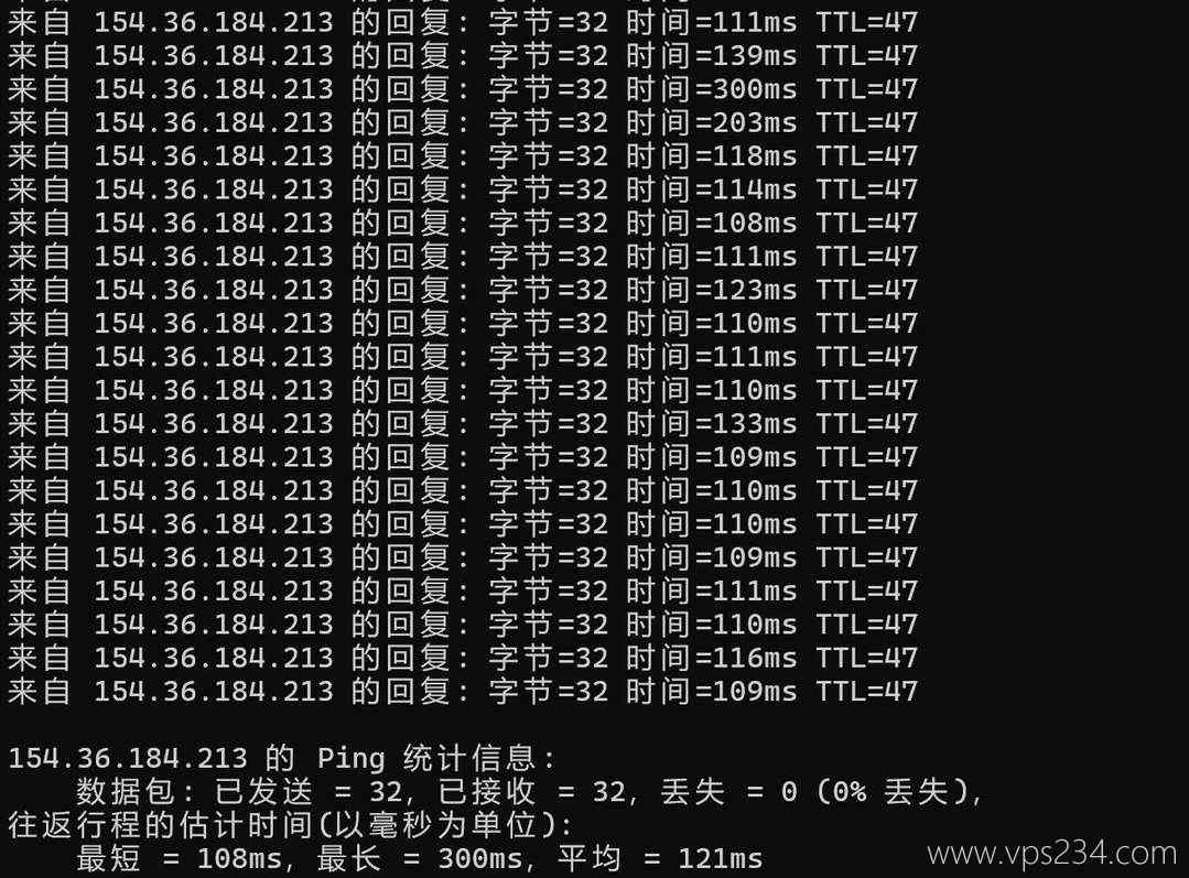 雨云日本VPS网络测试-本地Ping平均延迟