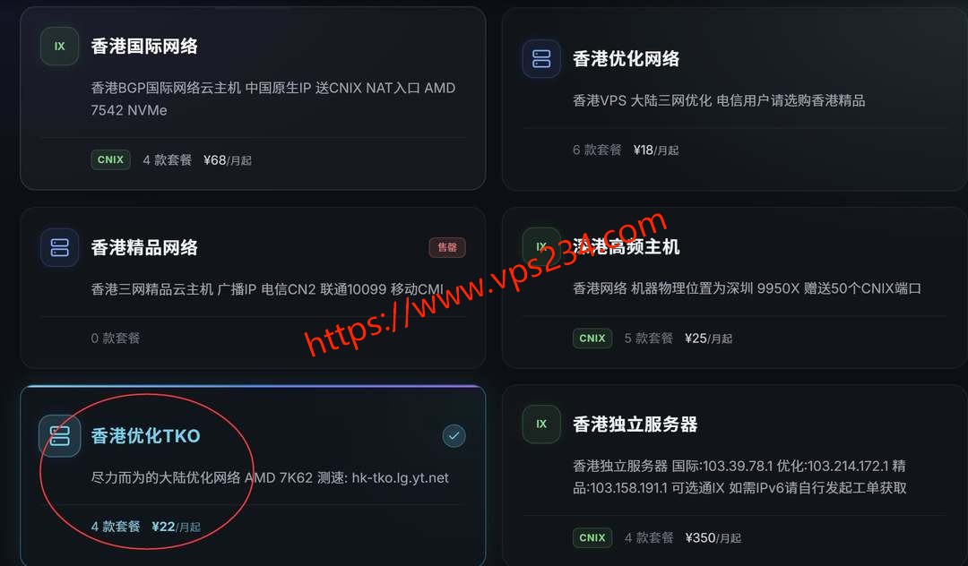 YT.NET香港VPS购买教程-产品选择