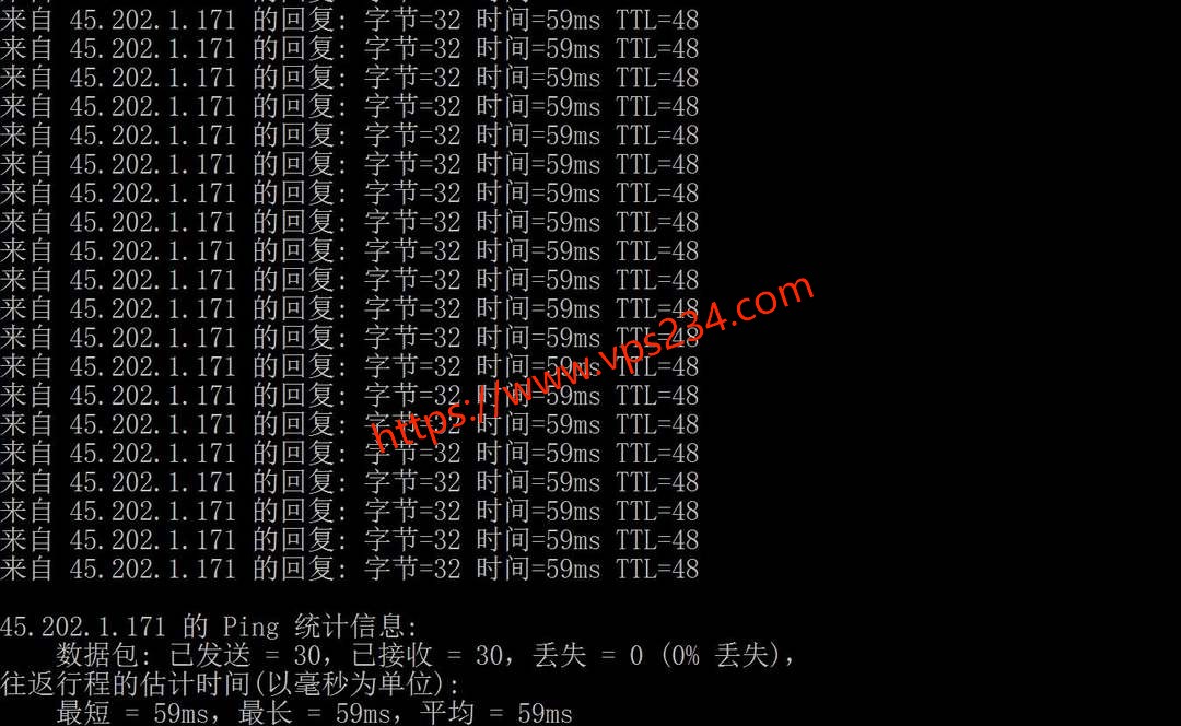 云湾香港云服务器网络测试-本地Ping平均延迟