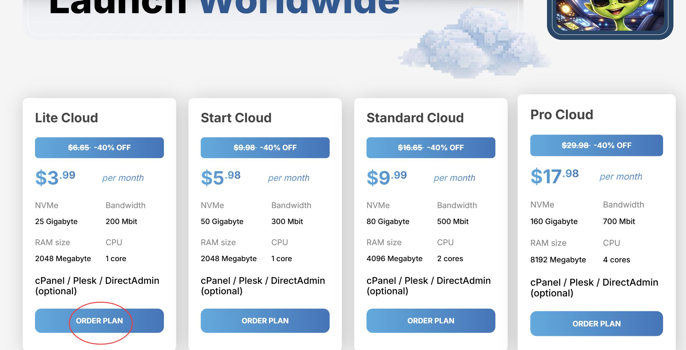 DigitalCloud俄罗斯VPS购买教程-套餐选择