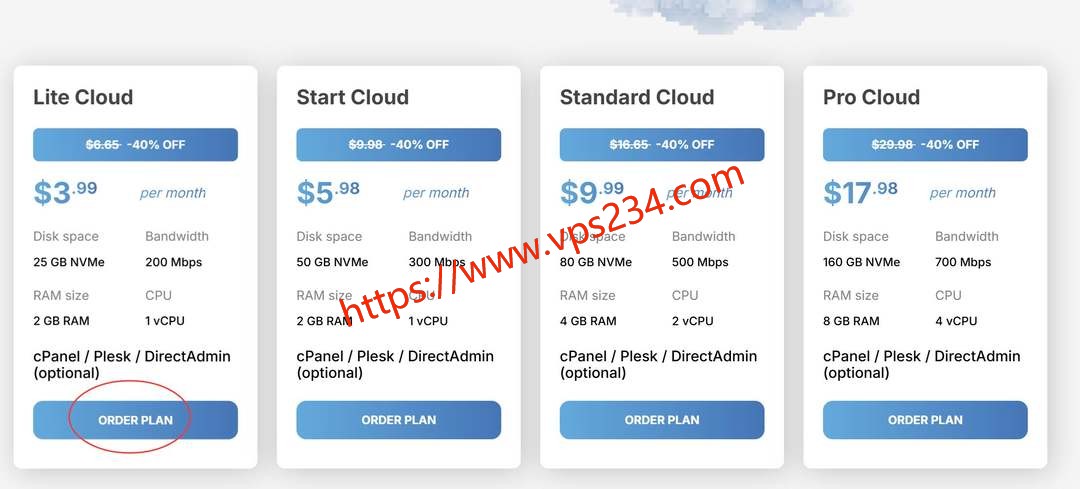 DigitalCloud荷兰VPS购买教程-套餐选择