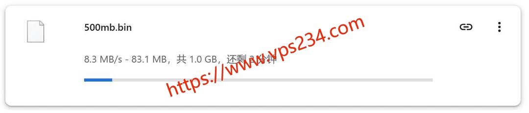 六六云美国VPS网络测试-本地下载速度