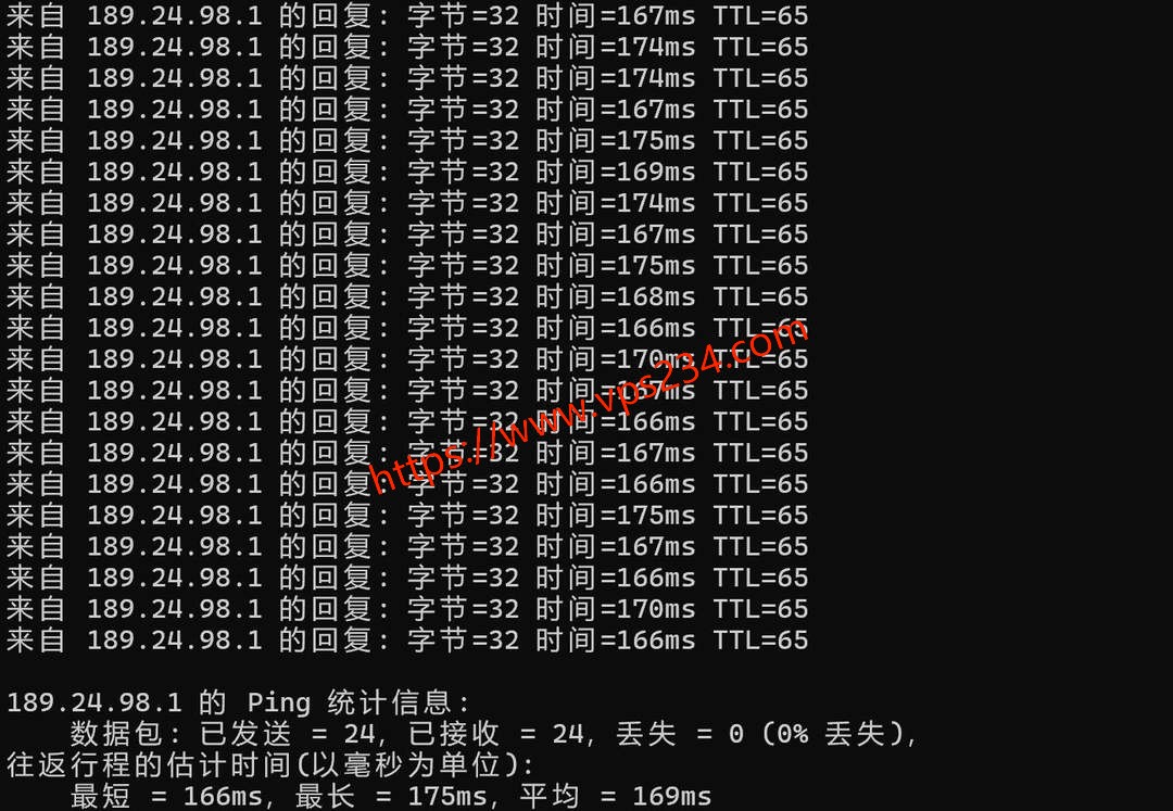 VPS.CAT德国VPS网络测试-本地Ping平均延迟