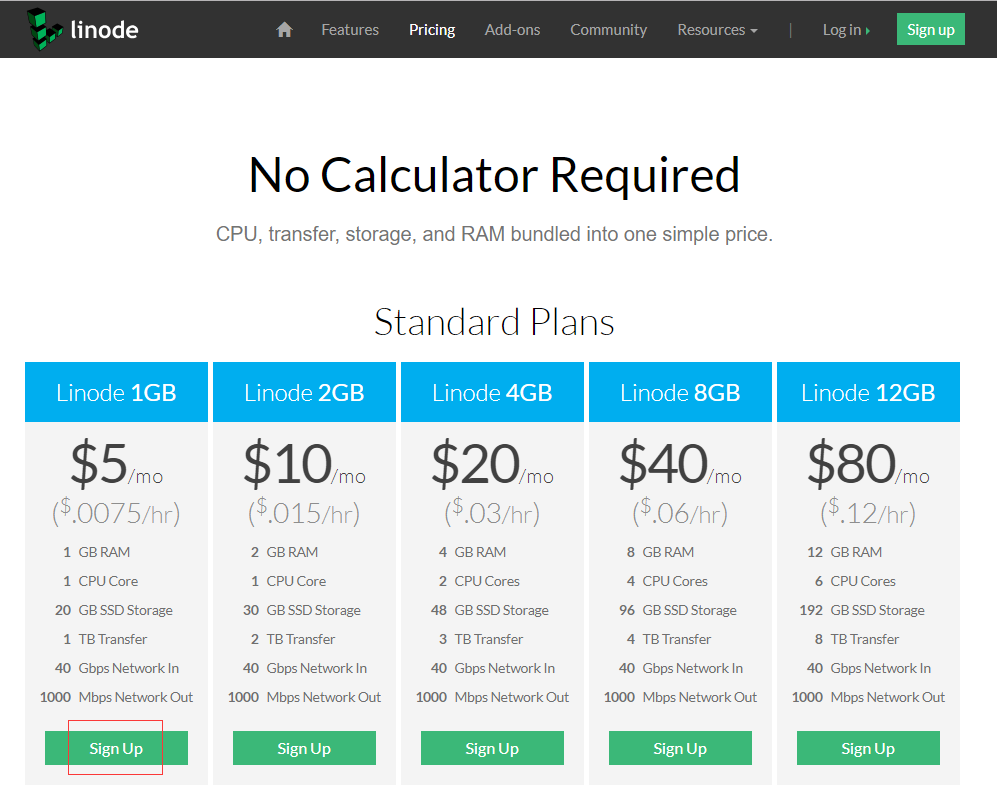 美国VPS Linode购买教程之套餐选择